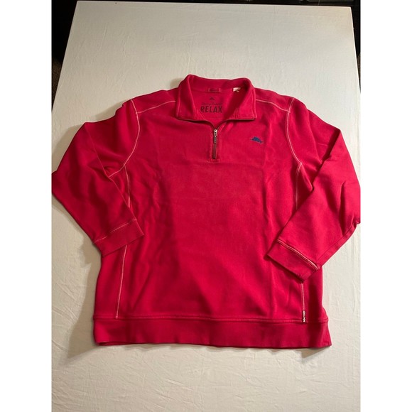 Men's XXL Tommy Bahama Red Relax Pullover Sweatshirt - Picture 1 of 5
